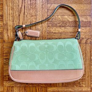 Vintage Coach Demi Mini Pouch - 6094 Green